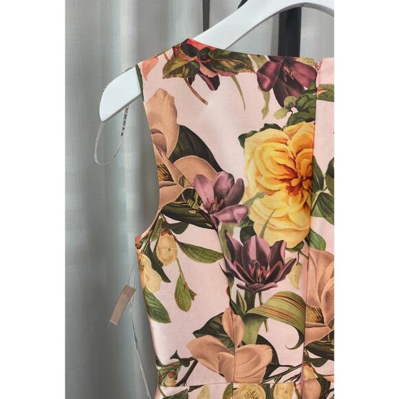 Kay Unger Frida Walk Thru Jumpsuit Dress Bridal Blush Multi Size 0 NWT Dressy - Picture 12 of 16